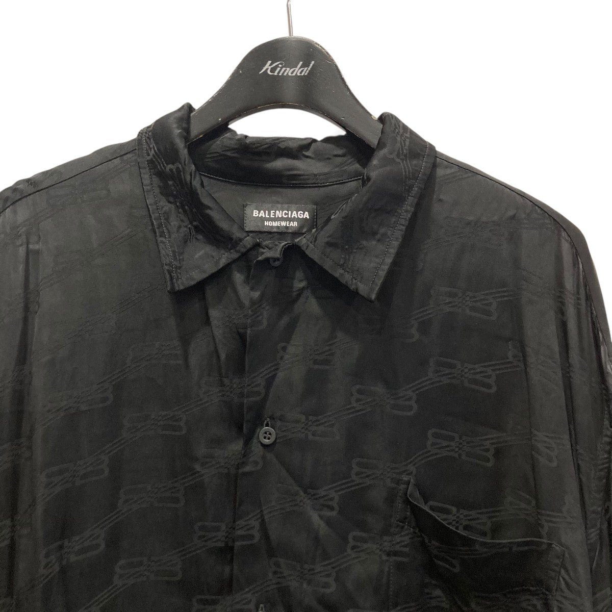 BALENCIAGA BBロゴレーヨンシャツ681812 古着・中古-3枚目のアイテム画像