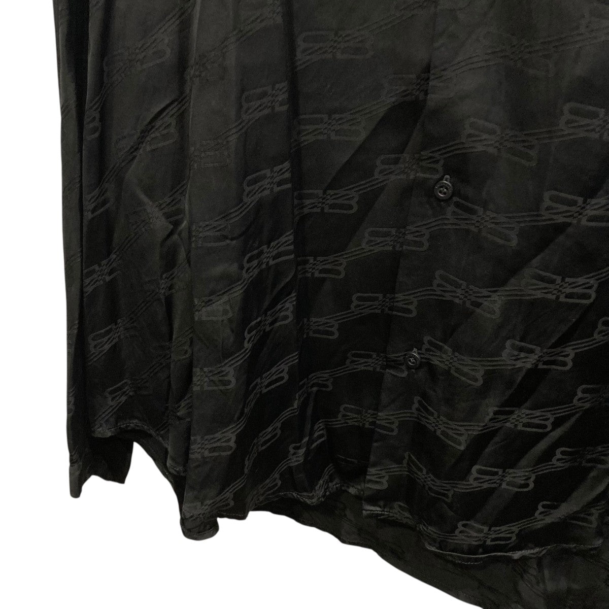 BALENCIAGA BBロゴレーヨンシャツ681812 古着・中古-4枚目のアイテム画像