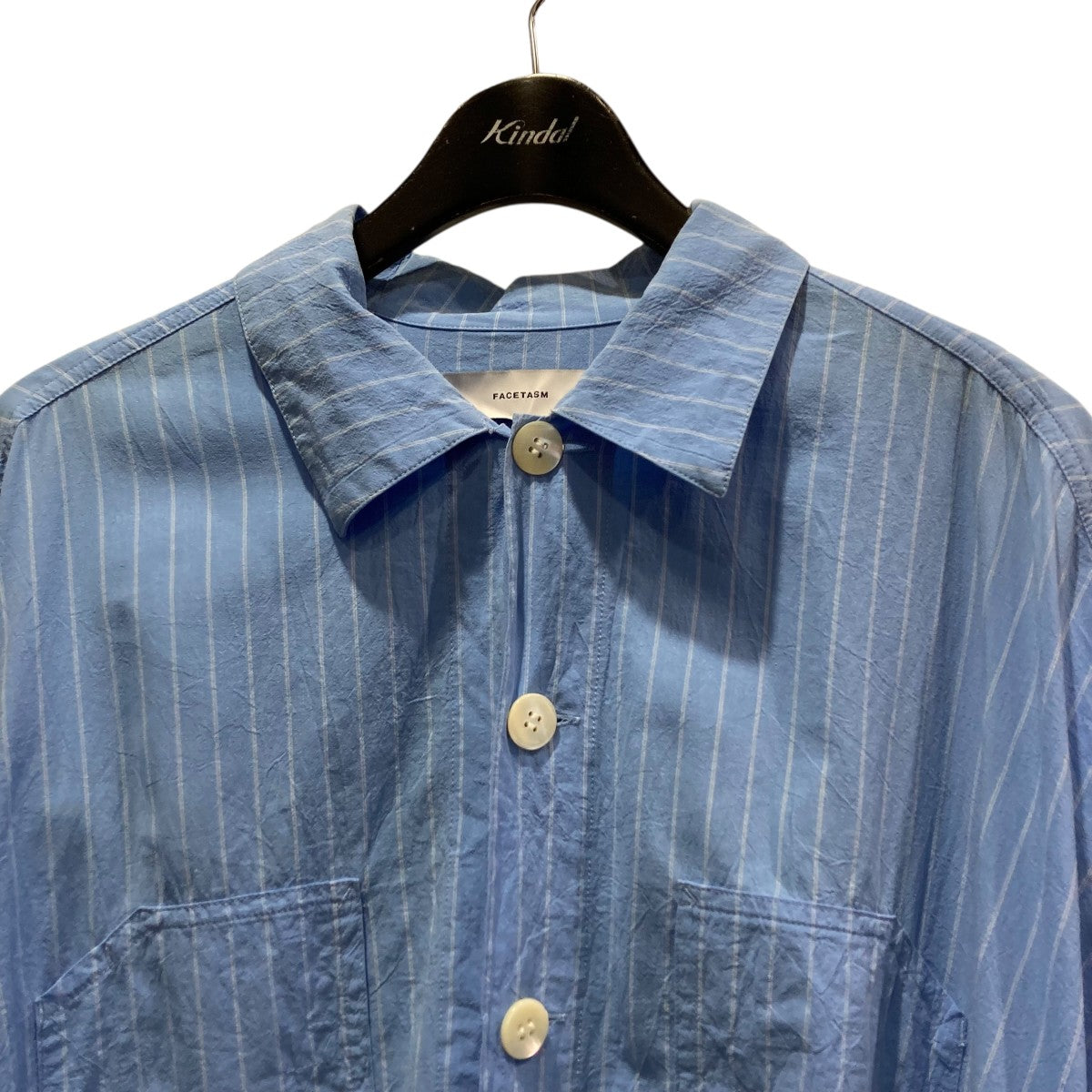 STRIPED ZIPPER SHIRTストライプジップシャツMIMI-SH-U03