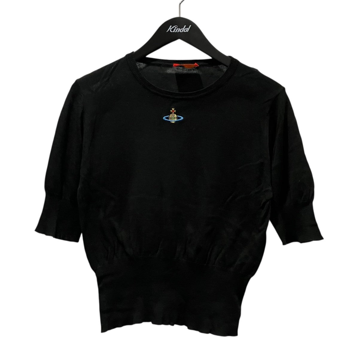 Vivienne Westwood RED LABEL オーブ刺繍半袖ニット356-14006 古着・中古-1枚目のアイテム画像