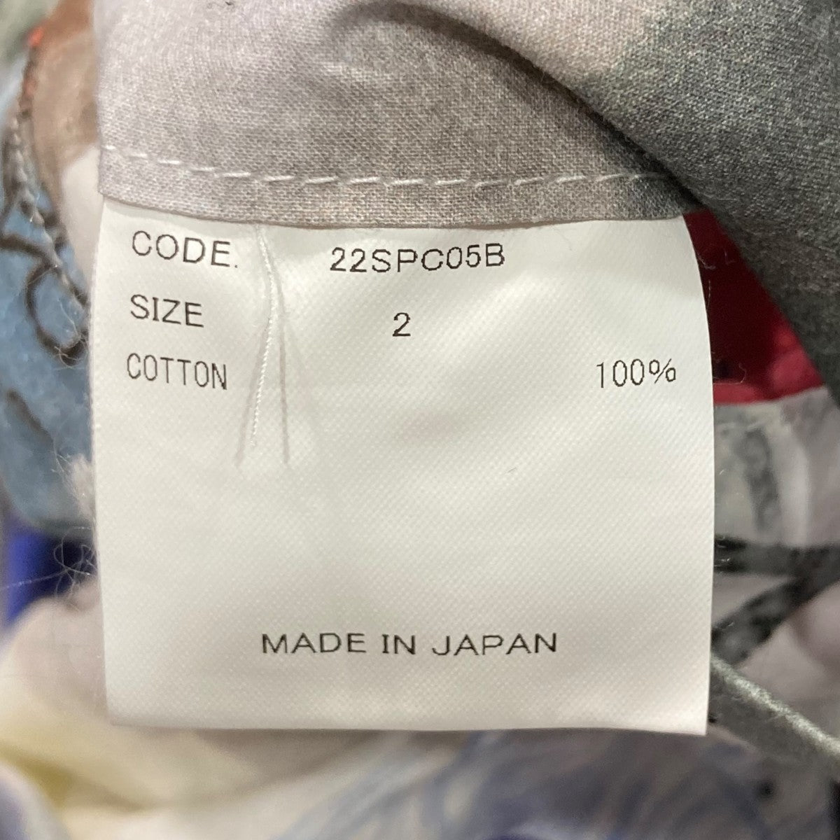 総柄パンツ22SPC05B