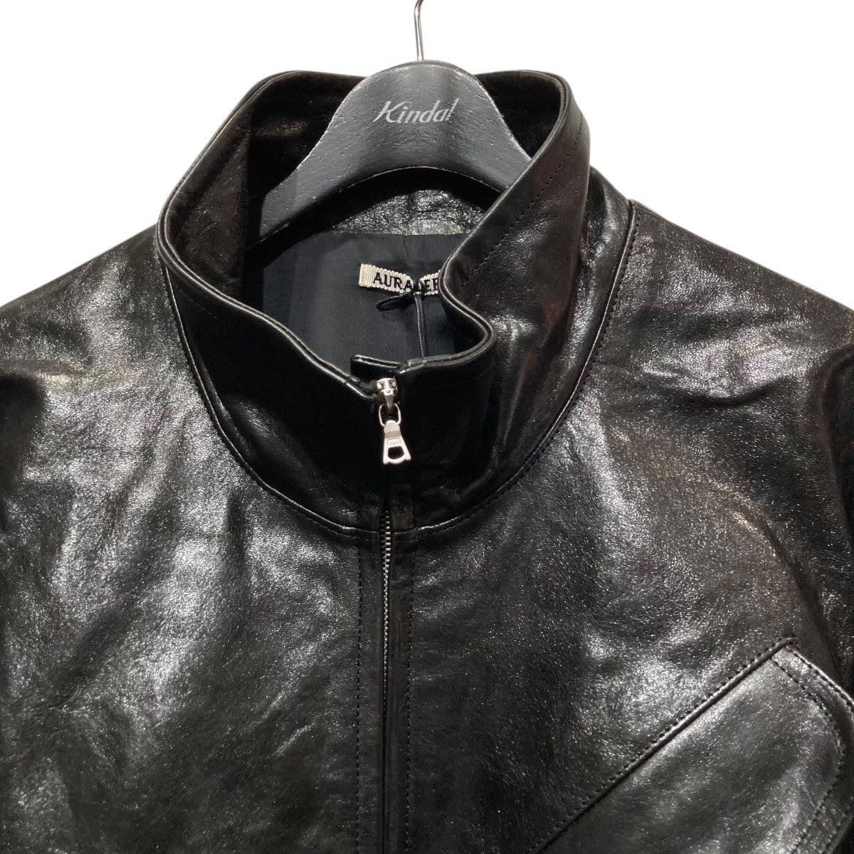 25AWLAMB LEATHER ZIP BLOUSONレザージャケットA25AB01WX