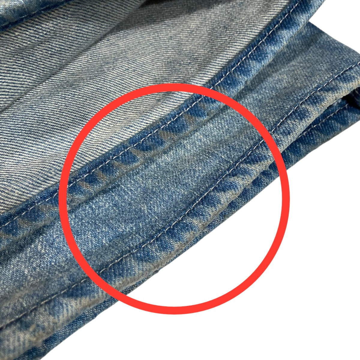 AURALEE SELVEDGE FADED HEAVY DENIM PAINTER PANTSペインターデニムパンツA24AP01DH 古着・中古-7枚目のアイテム画像