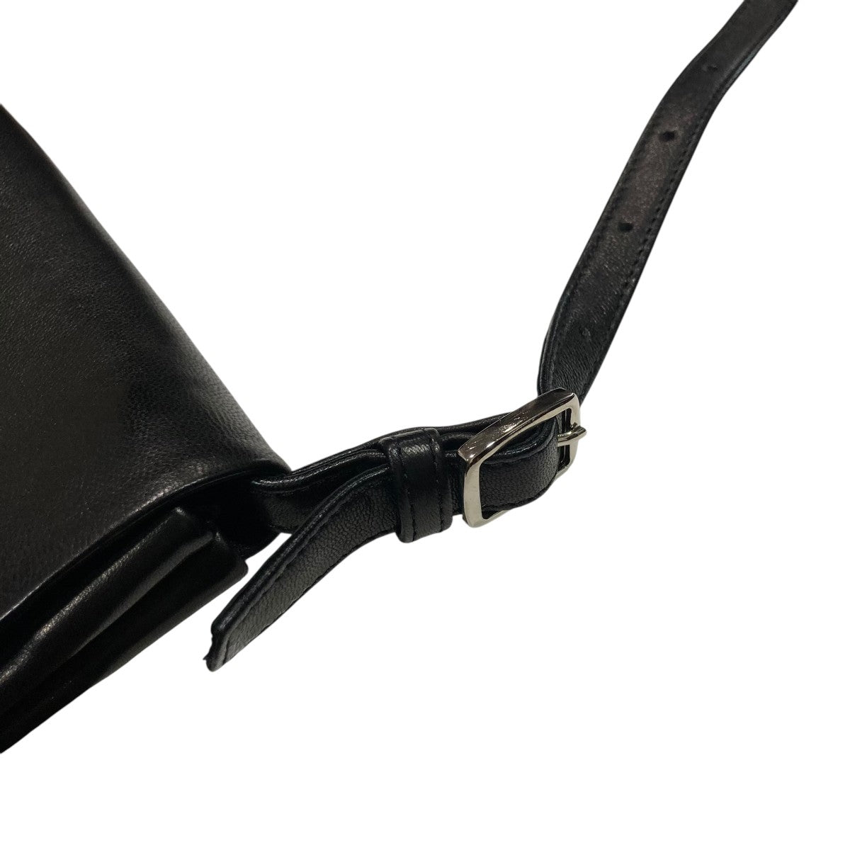 agnes b(アニエスベー) レザーショルダーバッグ ブラック｜【公式