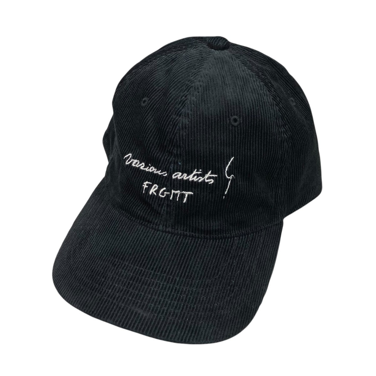 ロゴ刺繍コーデュロイキャップ