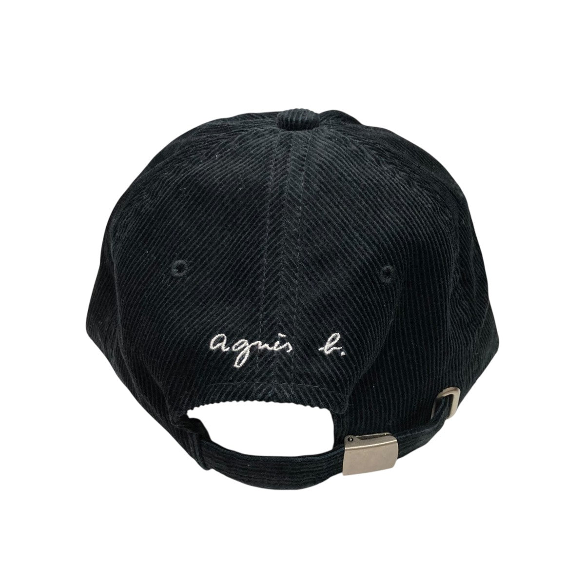 ロゴ刺繍コーデュロイキャップ