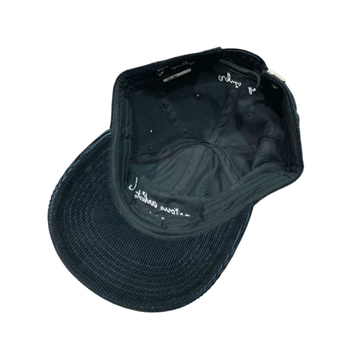 ロゴ刺繍コーデュロイキャップ