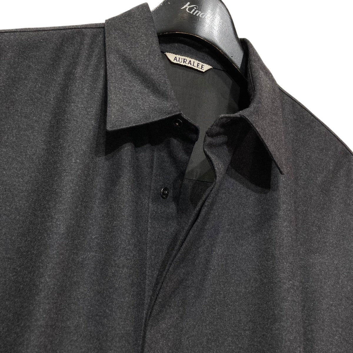AURALEE(オーラリー) WOOL FULLING FLANNEL CLOTH SHIRTSウール