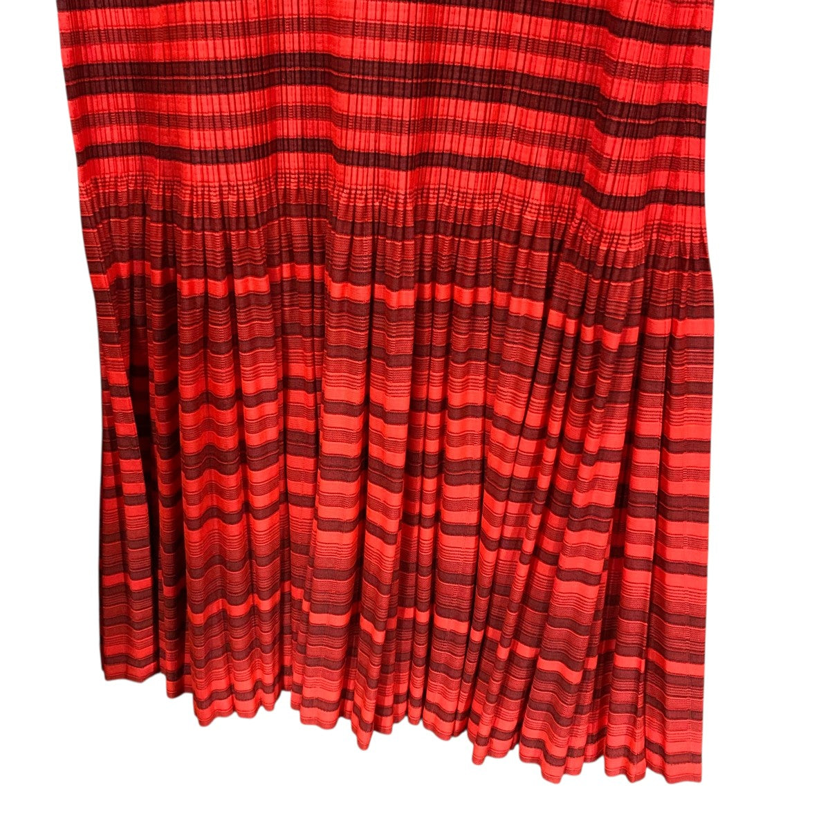 ボーダープリーツノースリーブワンピースPP81-JH576