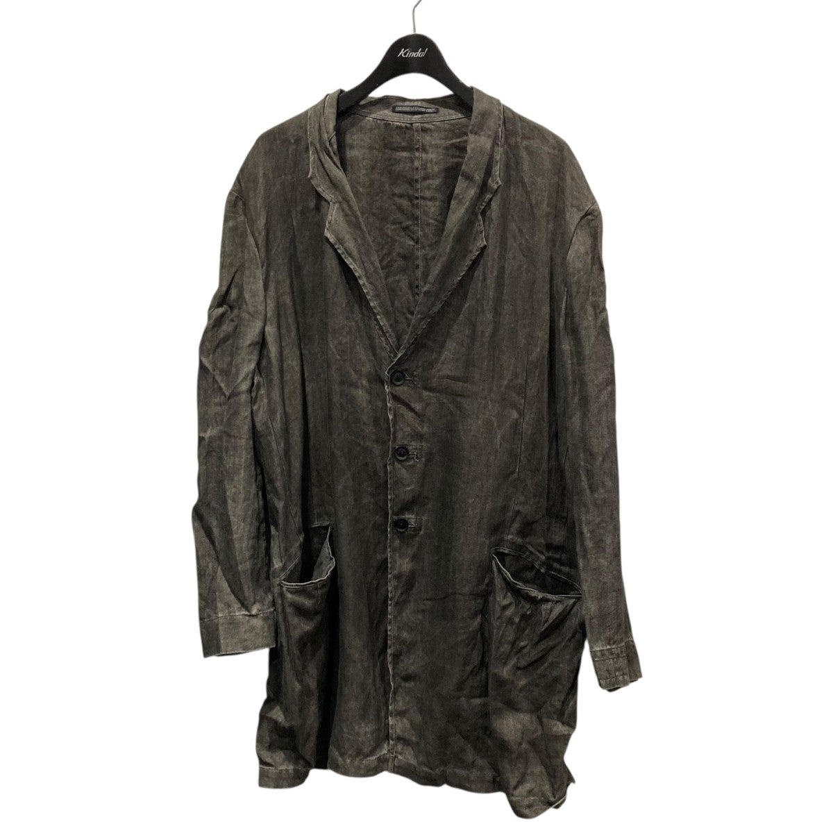 INK DYED TWILL SINGLE LAPEL SWITCHING JKTガーメントダイテーラードジャケットHS-J08-300