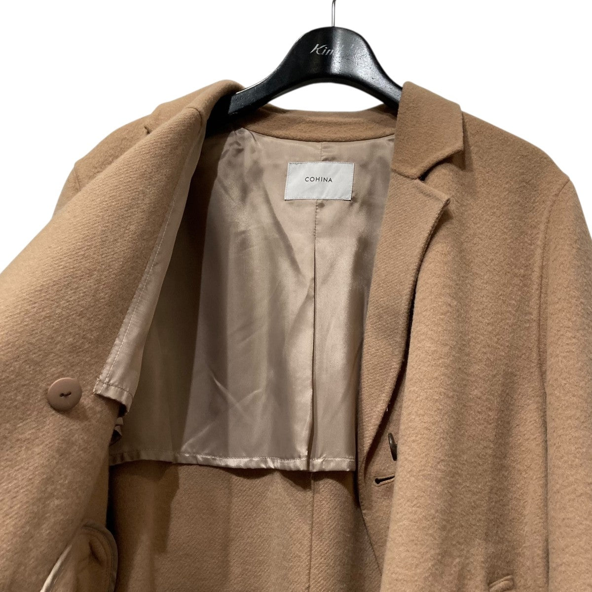 COHINA(コヒナ) ウールリバートレンチコートトレンチコートCHI0012