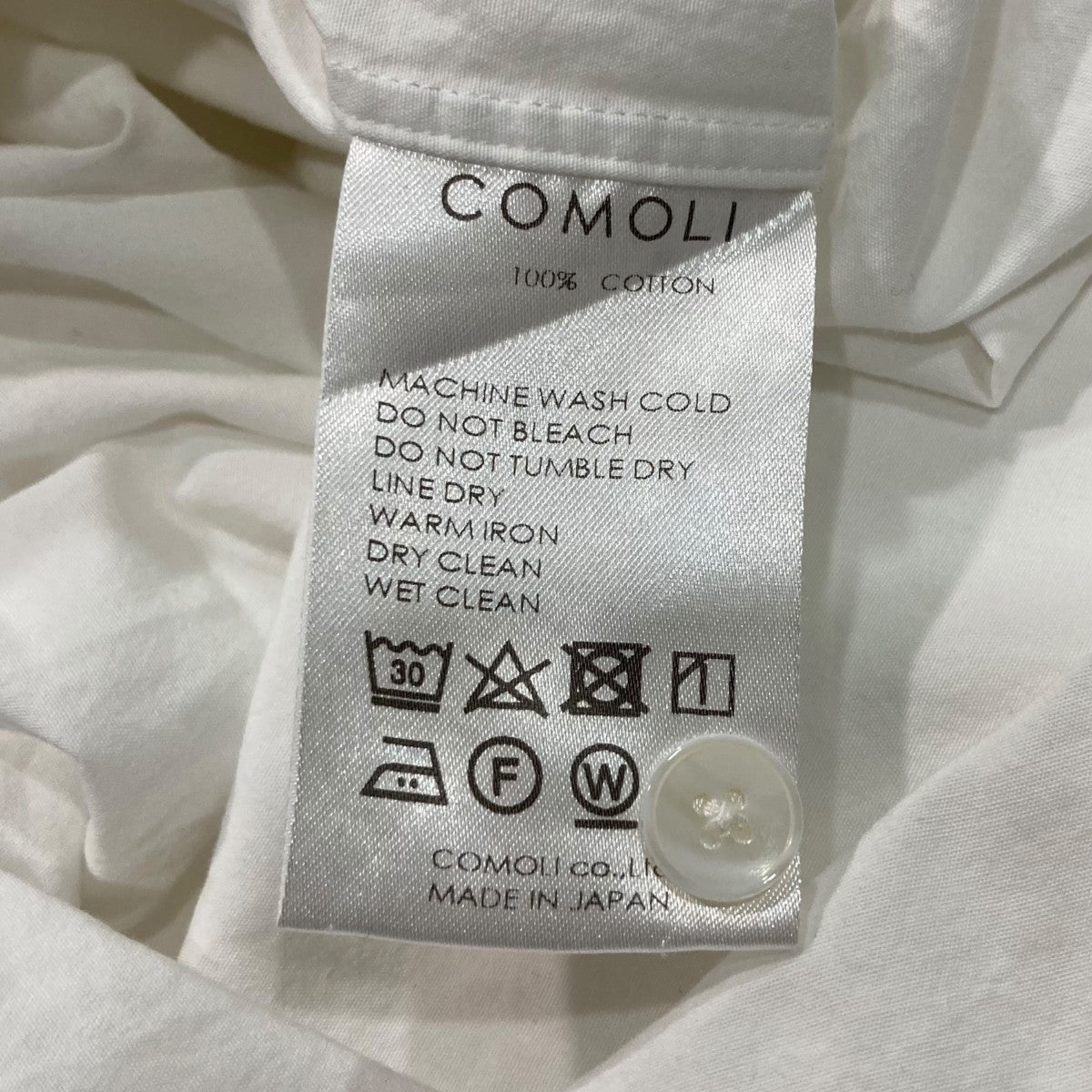 COMOLI シャツワンピースR01-02009 古着・中古-5枚目のアイテム画像