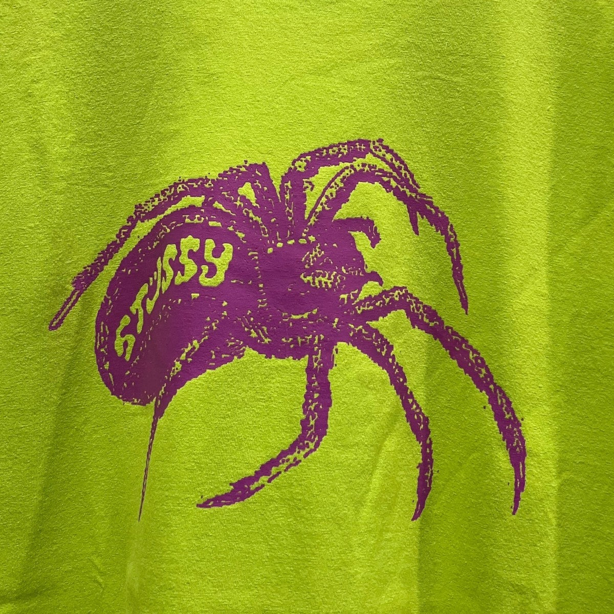 stussy スパイダーグラフィックTシャツ 古着・中古-4枚目のアイテム画像