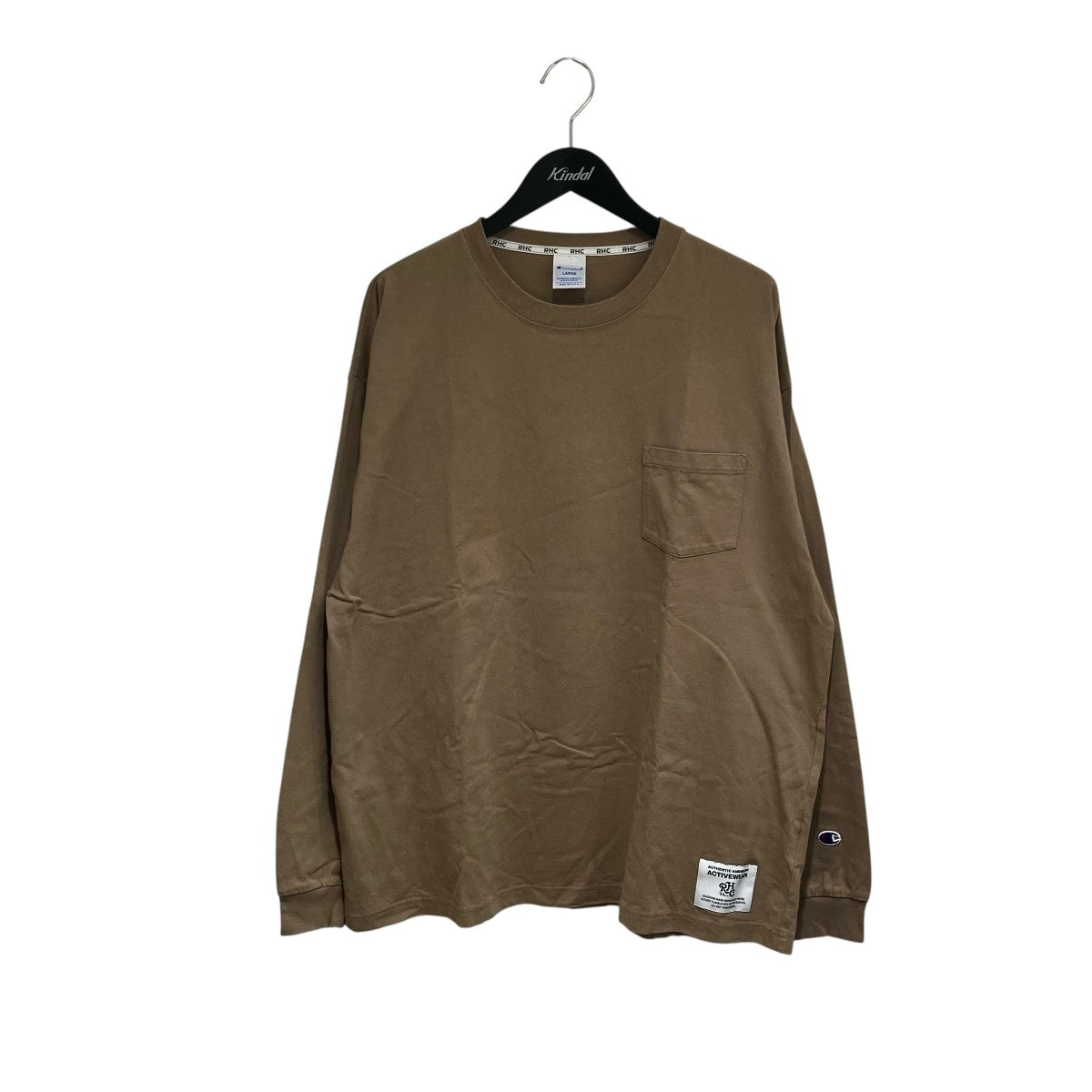 Champion×RHC Ron Herman ポケット長袖TシャツC8-U417 古着・中古-1枚目のアイテム画像