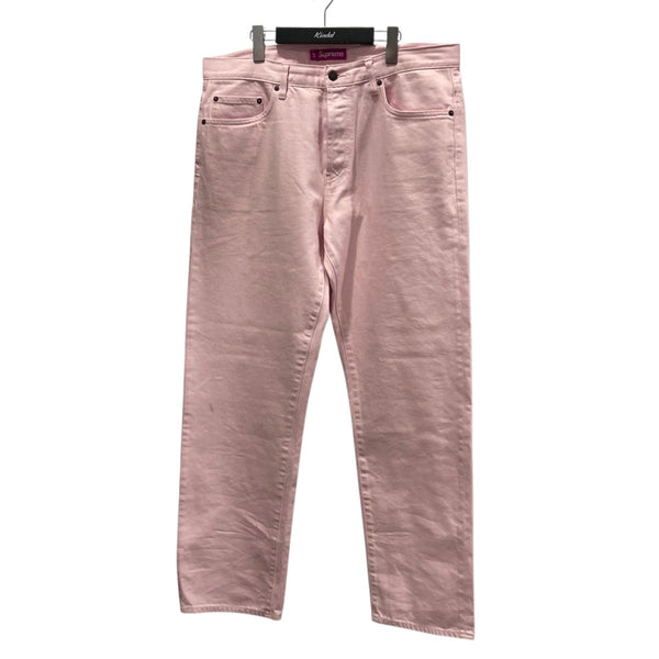Supreme(シュプリーム) Regular Jeanデニムパンツ ピンク サイズ 34