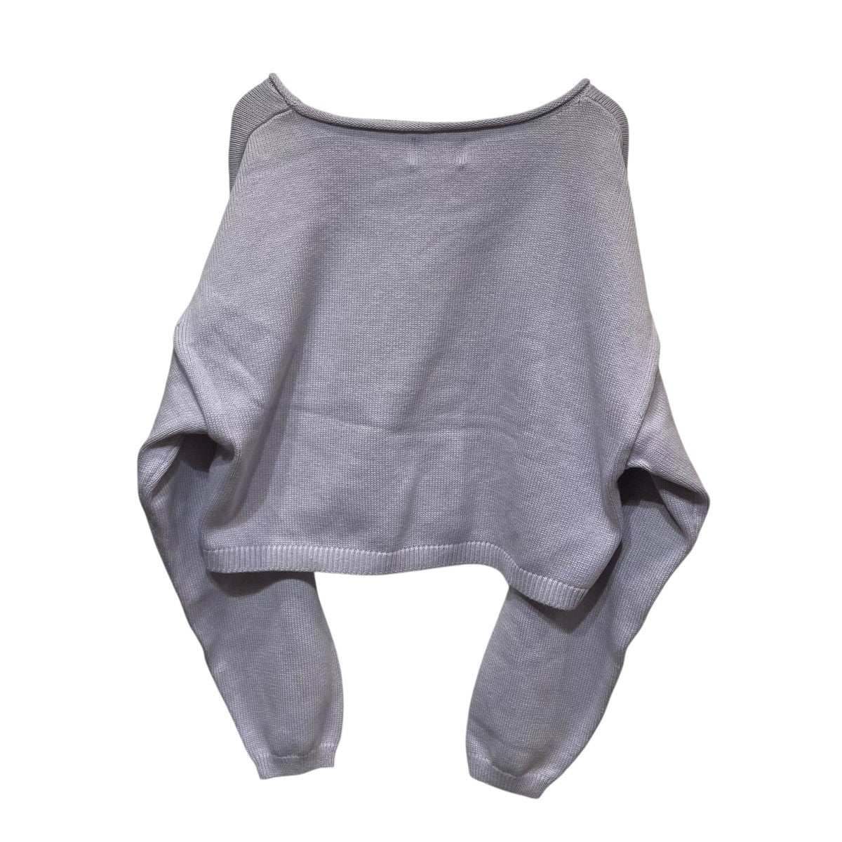 ポリエステル×毛ショート丈ニット18106-2262 ROLL NECK SHORT KNIT TOPS