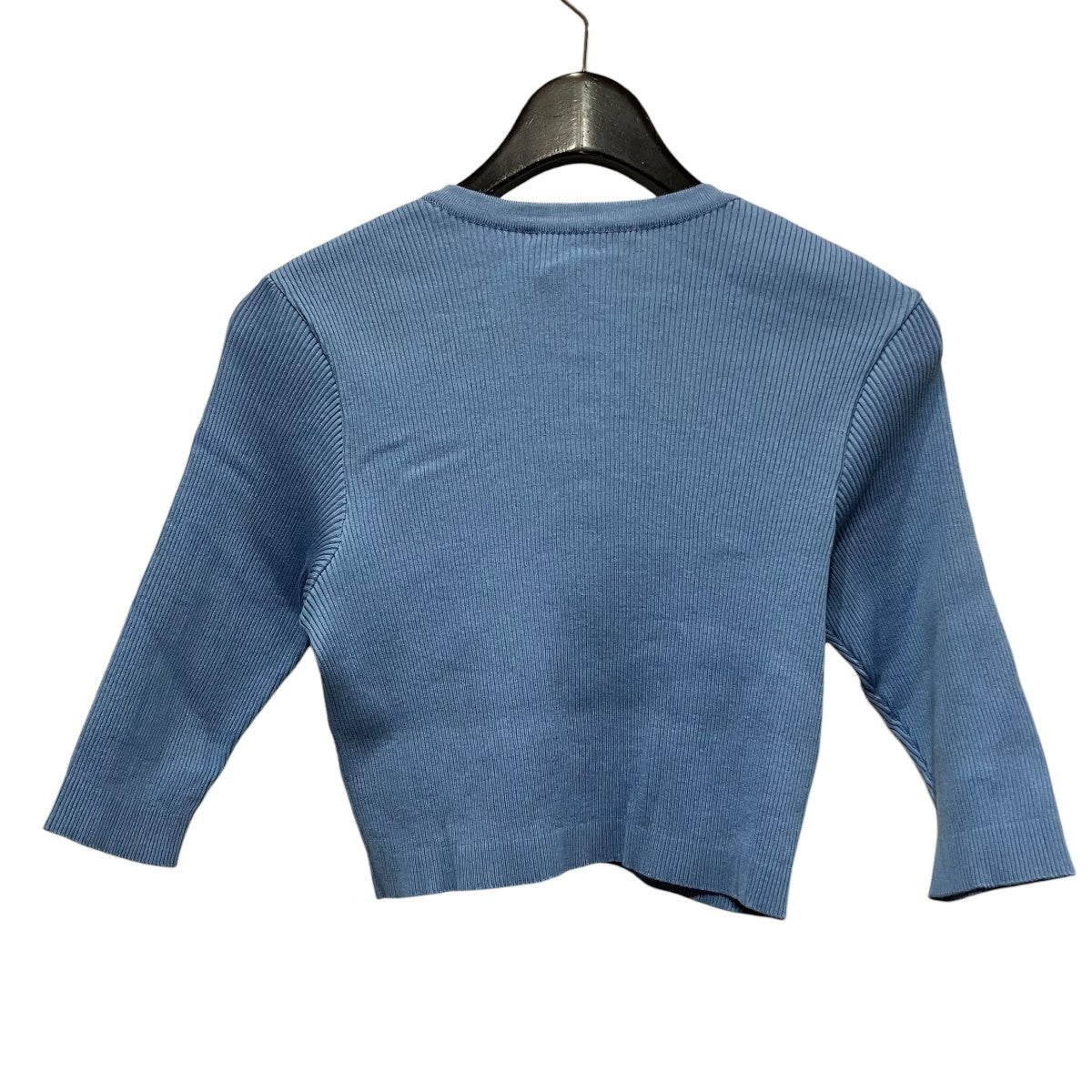 AURALEE GIZA HIGH GAUGE RIB KNIT SHORT CARDIGANリブニットショートカーディガンA24SC04HR 古着・中古-2枚目のアイテム画像