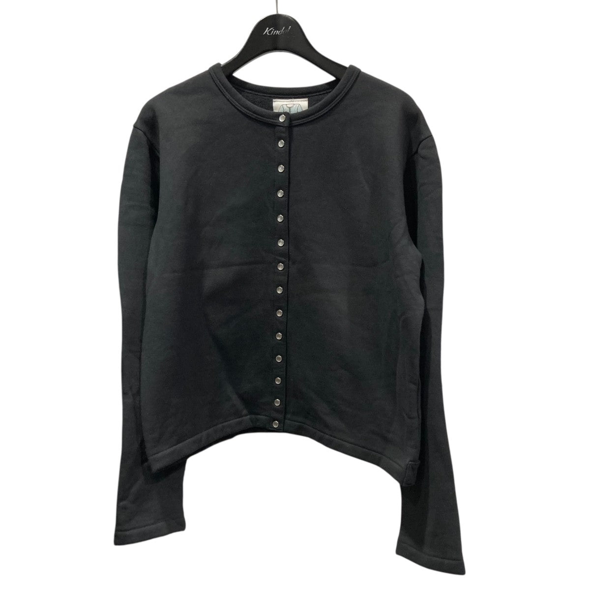 agnes b(アニエスベー) クルーネックカーディガン ダークグレー サイズ