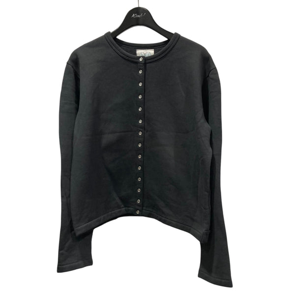 agnes b(アニエスベー) クルーネックカーディガン ダークグレー サイズ