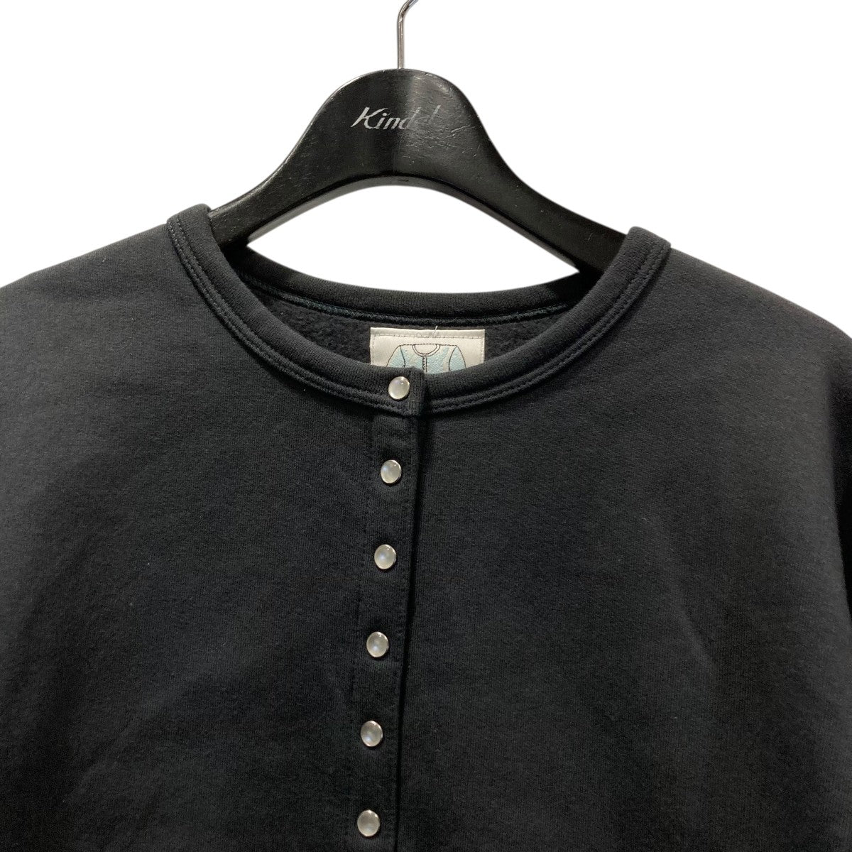 agnes b(アニエスベー) クルーネックカーディガン ダークグレー サイズ