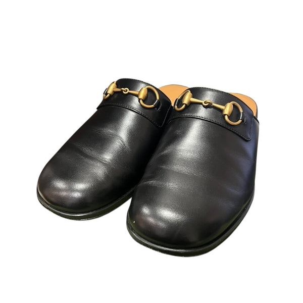 GUCCI(グッチ) ホースビットレザースリッパ723654 723654 ブラック