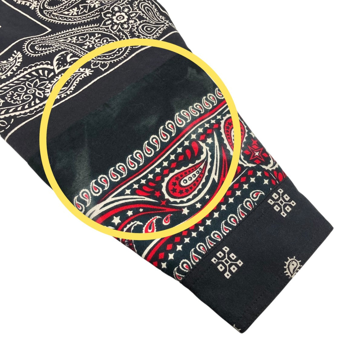 BANDANA PATCHWORK SHIRT LSバンダナパッチワークシャツCOTDSH-112