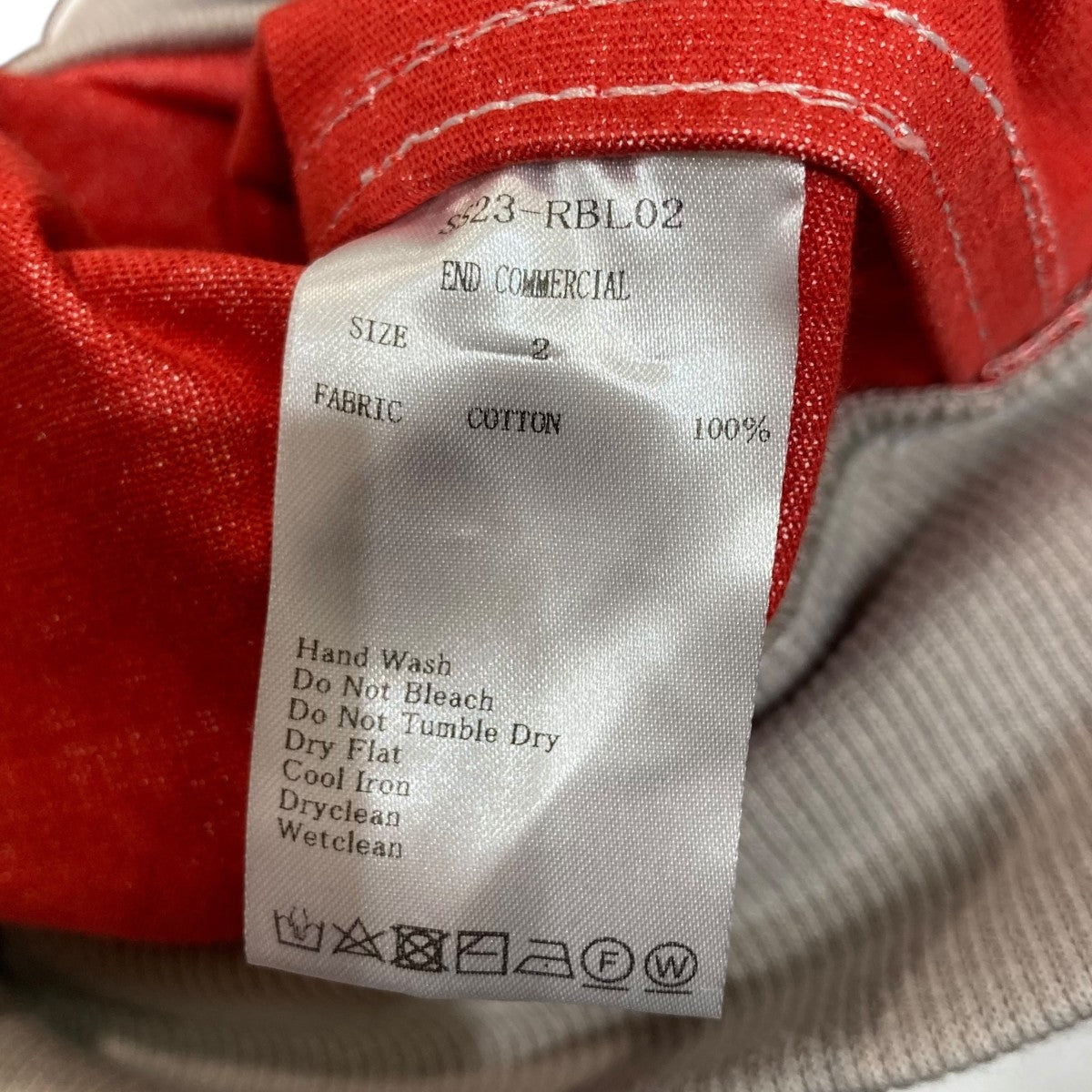 定価66000円[極美品] RANDY SS23 END ジャケット Randy(ランディー) 23SSコーティングジャケットSS23-RBL02 SS23-RBL02