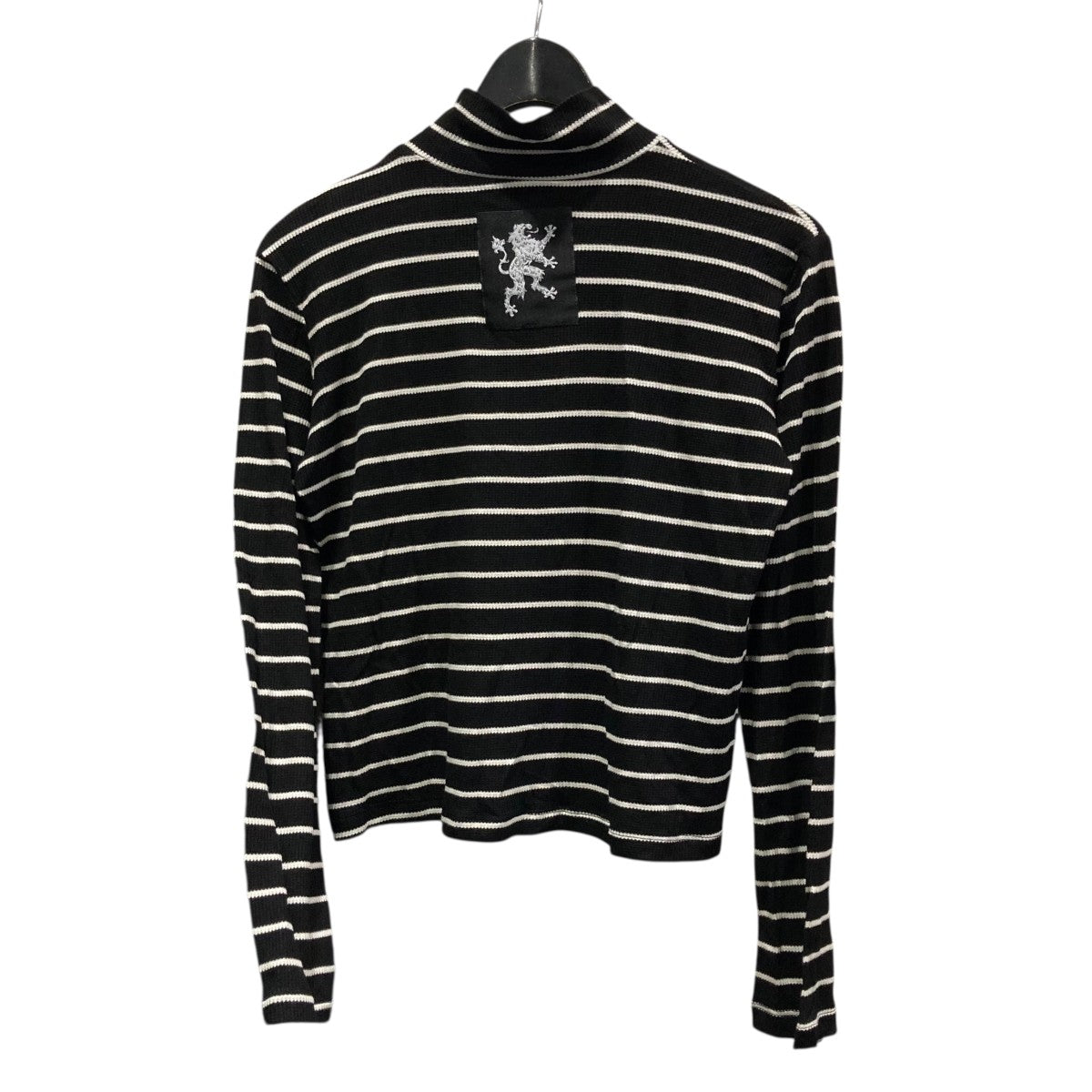 ハイネックボーダーカットソー