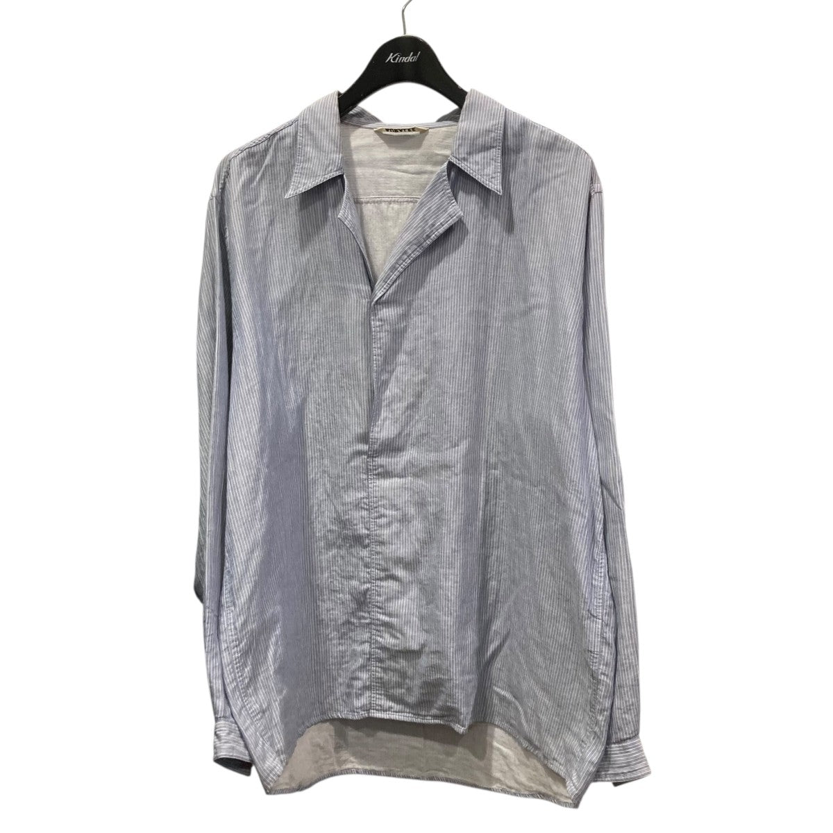 22SSGIZA LIGHT WEIGHT DOUBLE-CLOTH SHIRTSストライプシャツA22SS02GN