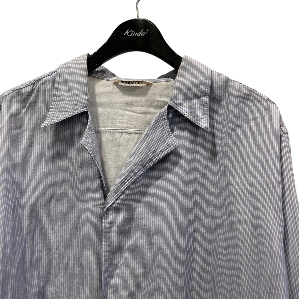 22SSGIZA LIGHT WEIGHT DOUBLE-CLOTH SHIRTSストライプシャツA22SS02GN
