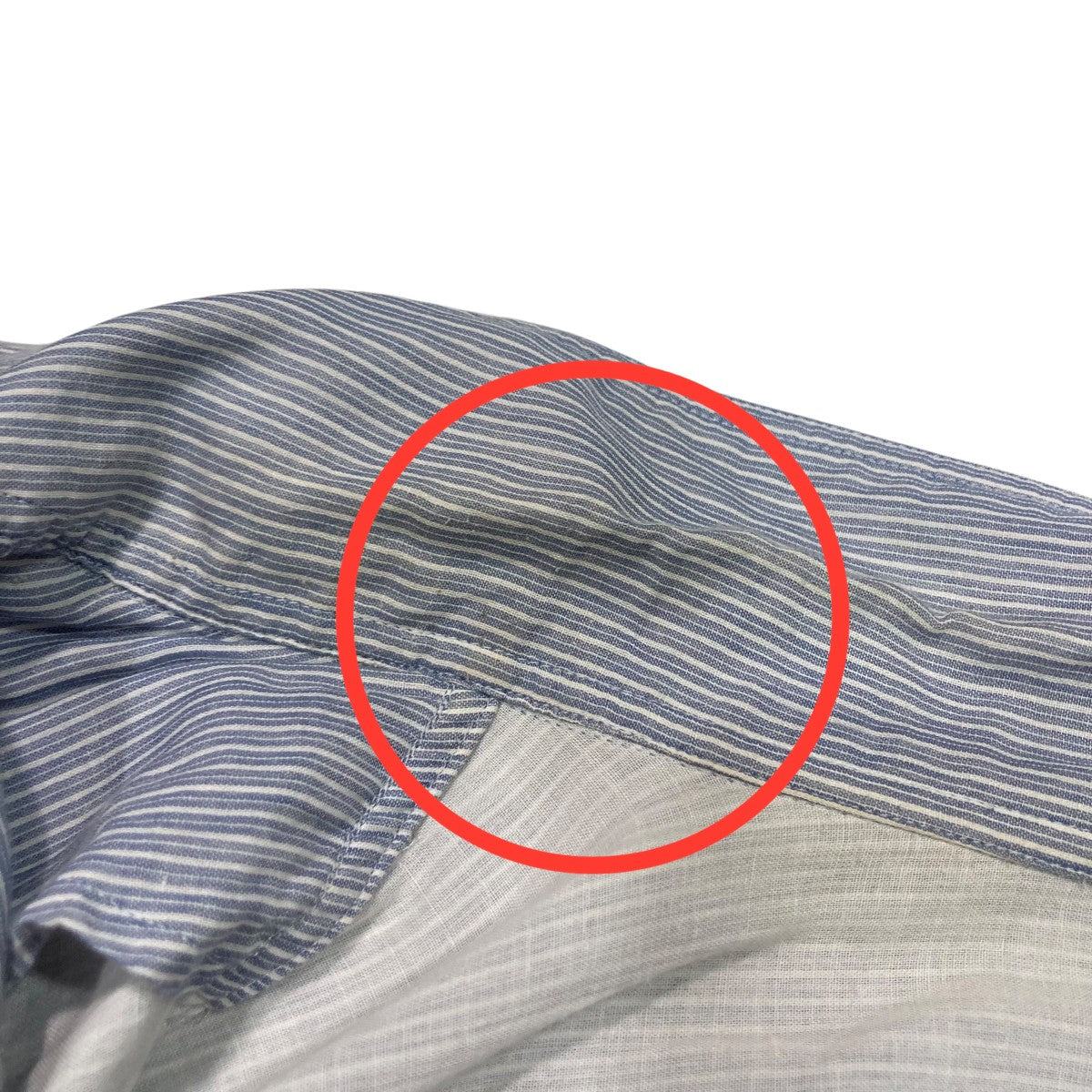 22SSGIZA LIGHT WEIGHT DOUBLE-CLOTH SHIRTSストライプシャツA22SS02GN