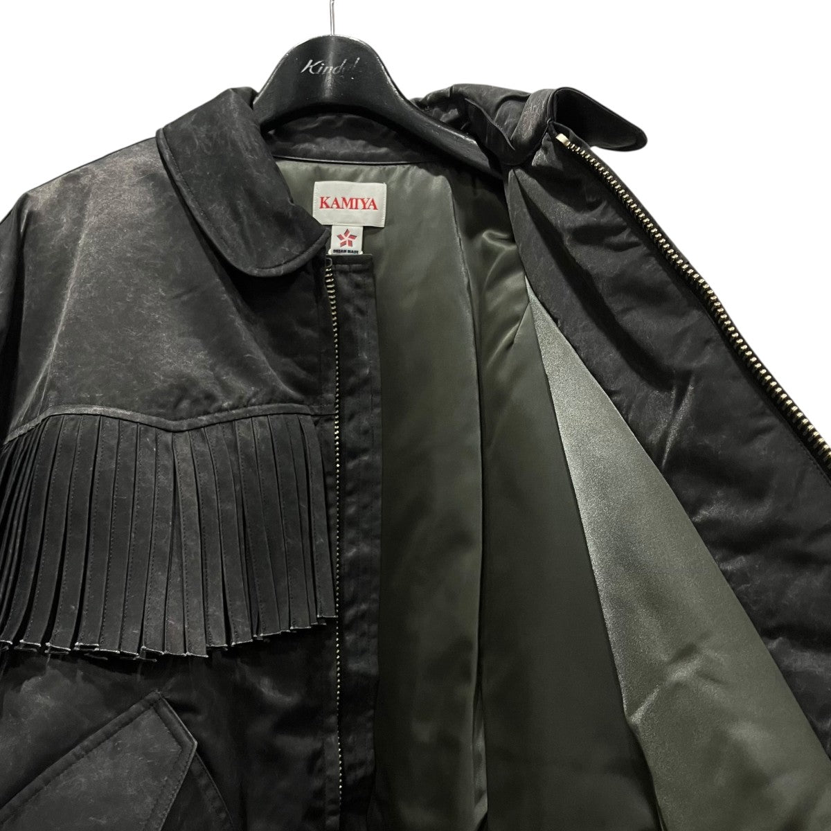 Washed Nylon Flight JacketウエスタンフライトジャケットG15BL041-0
