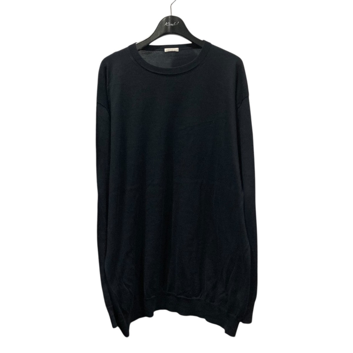 21G コットン クルーネックニットK01-06001