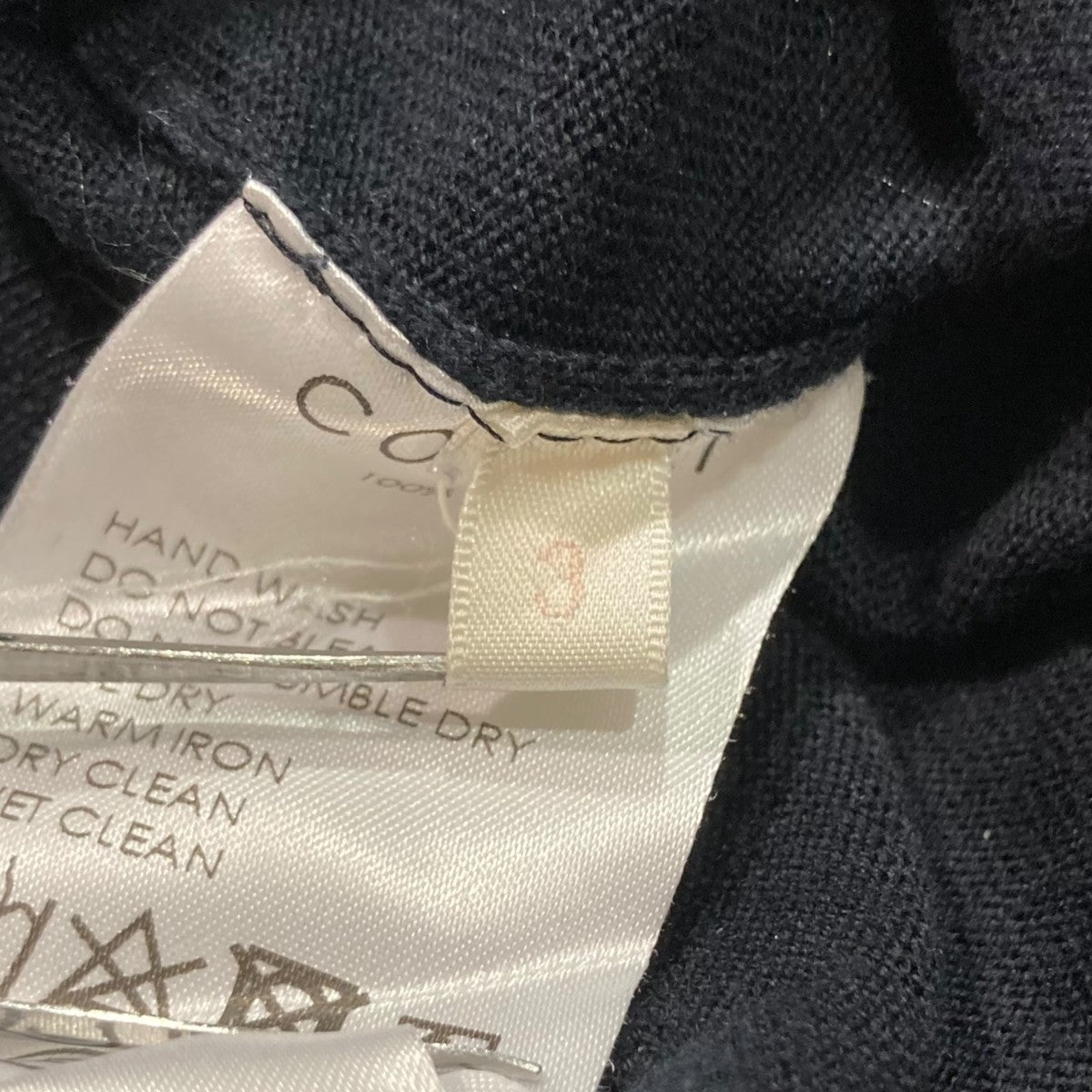 21G コットン クルーネックニットK01-06001