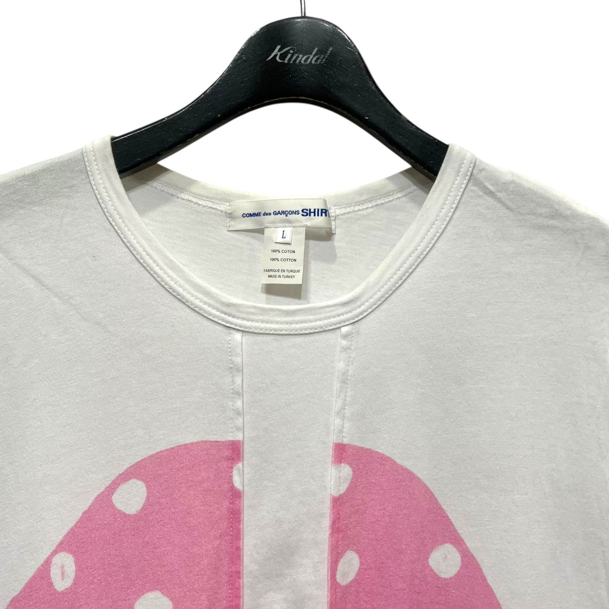 COMME des GARCONS SHIRT マッシュルームTシャツFK-T004 古着・中古-3枚目のアイテム画像
