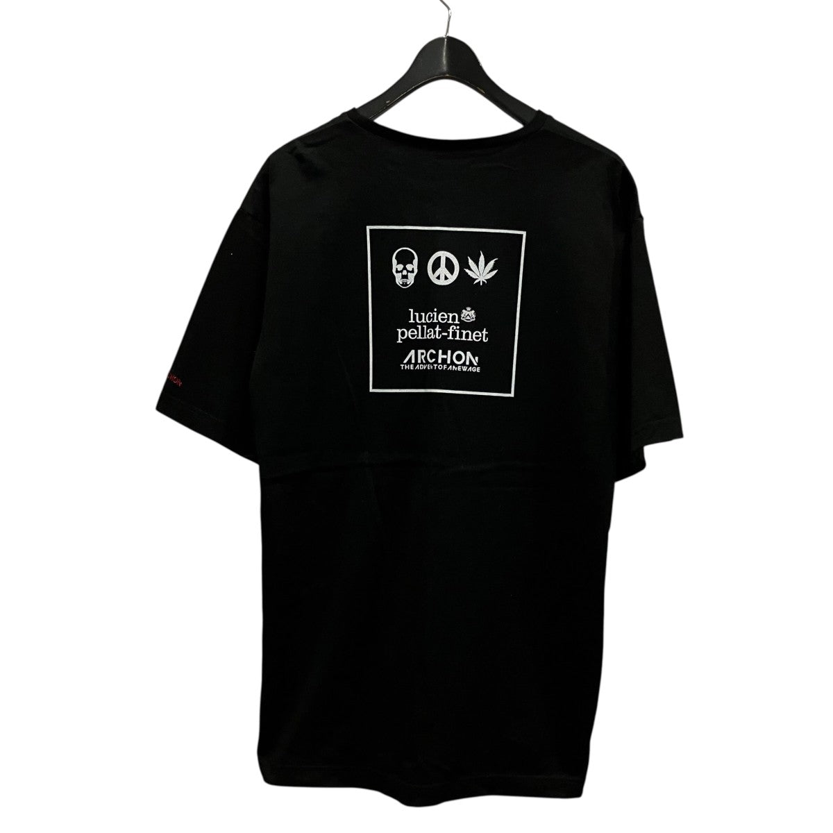 ARCHON×lucien pellat-finet スカルプリントTシャツARC-021-LPF 古着・中古-2枚目のアイテム画像
