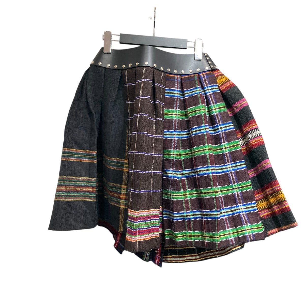 Chopova Lowena(チョポヴァロウェナ) チェックパッチワークスカート