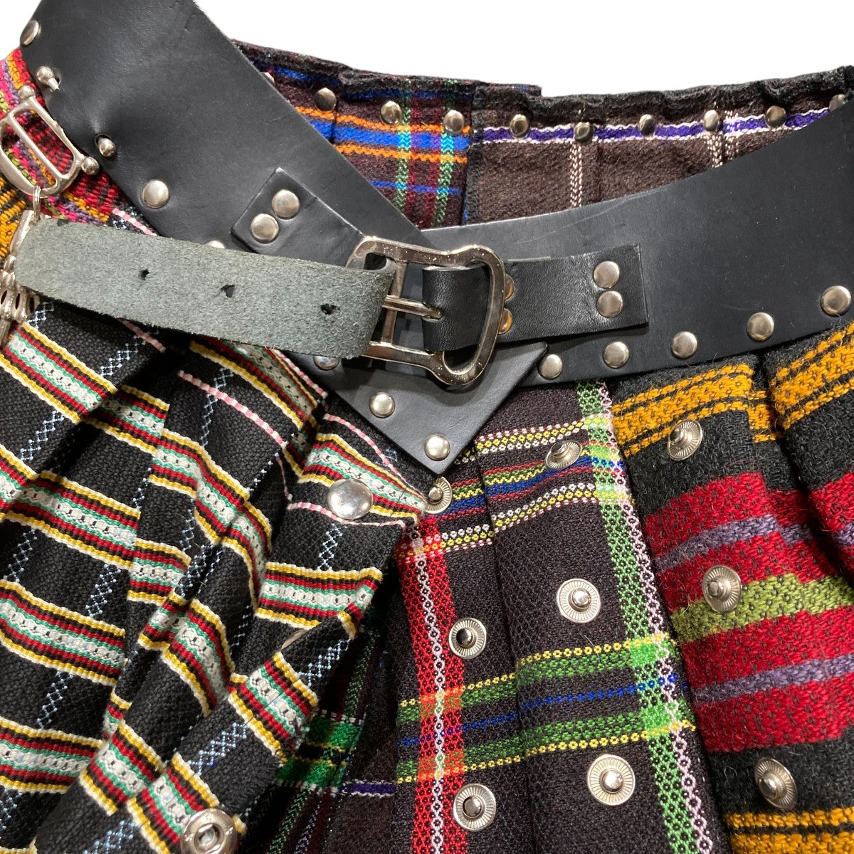 Chopova Lowena(チョポヴァロウェナ) チェックパッチワークスカート