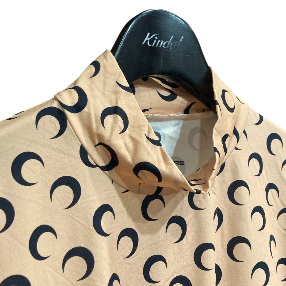 marine serre(マリーンセル) ムーンハイネックカットソー ベージュ