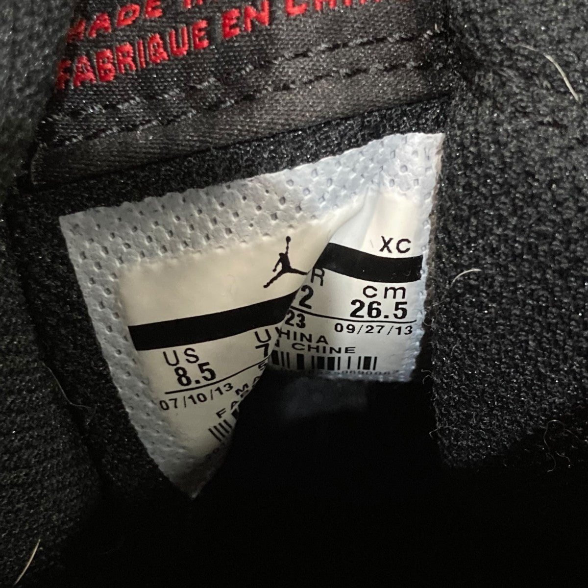 RETRO HI OG ”Bred”ハイカットスニーカー555088-023