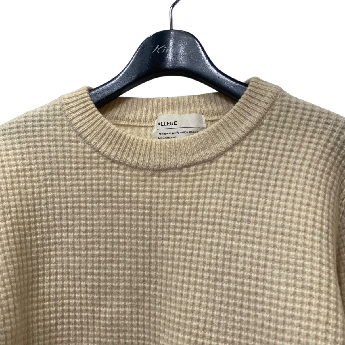 WAFFLE CREW NECK KNITワッフルニットAL-BPS-KN01
