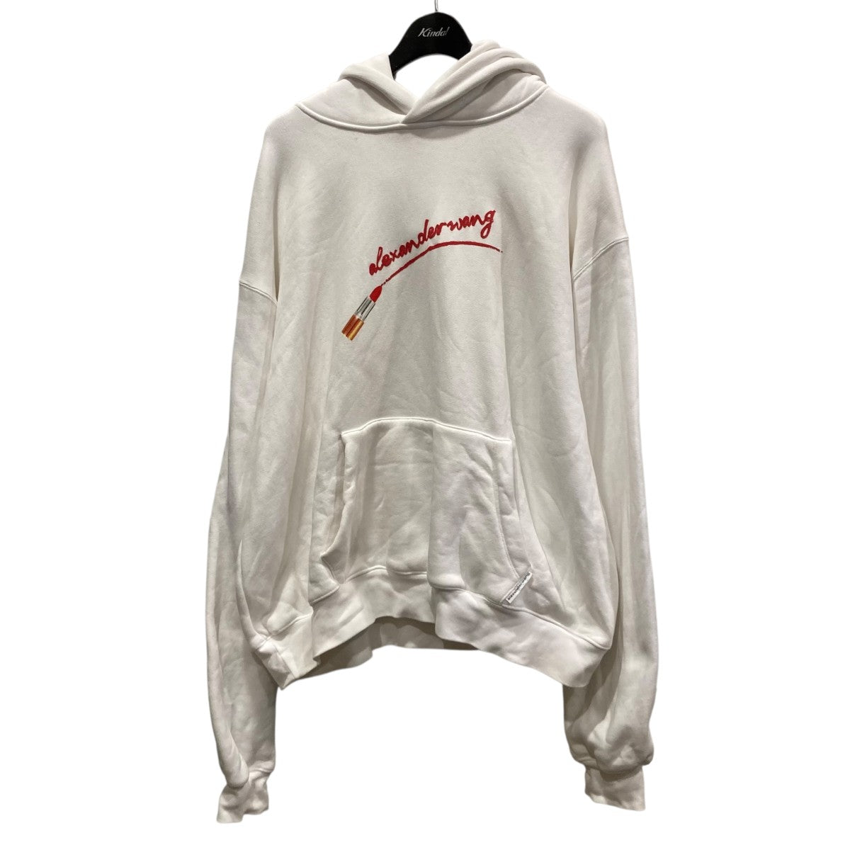 CLASSIC SWEATSHIRT HOODIE WITH LIPSTICK GRAPHICプリントパーカー