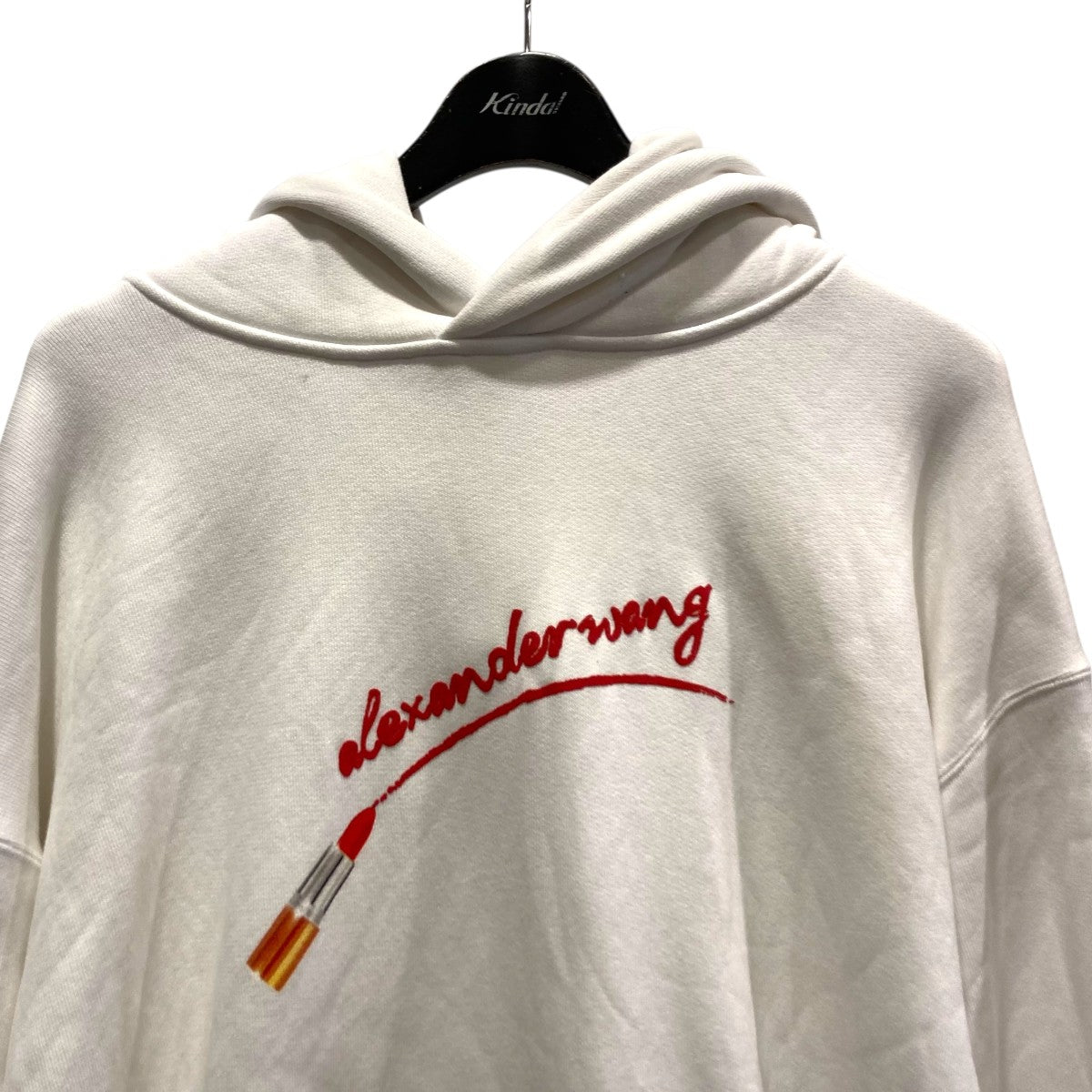 CLASSIC SWEATSHIRT HOODIE WITH LIPSTICK GRAPHICプリントパーカー