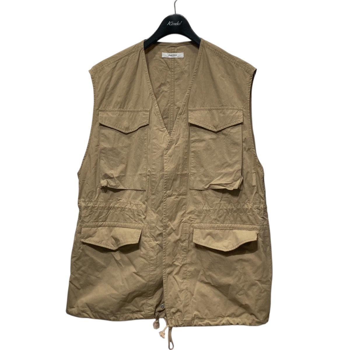 Cotton nylon dump field jacket vestコットンナイロンフィールドジャケットベストPS23-VE02