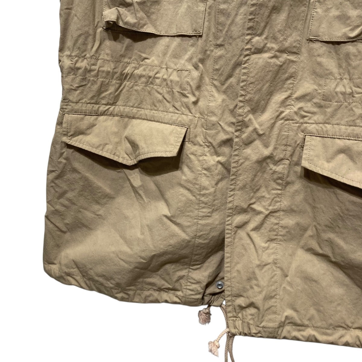 Cotton nylon dump field jacket vestコットンナイロンフィールドジャケットベストPS23-VE02