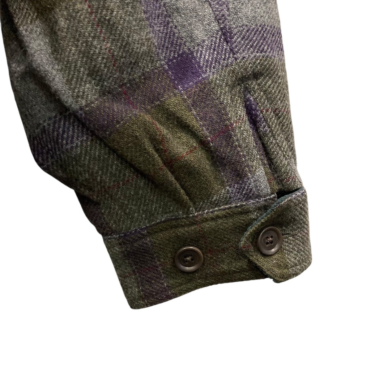 REFINE-WOOL CHKチェックジップジャケットP10C007-BZ02