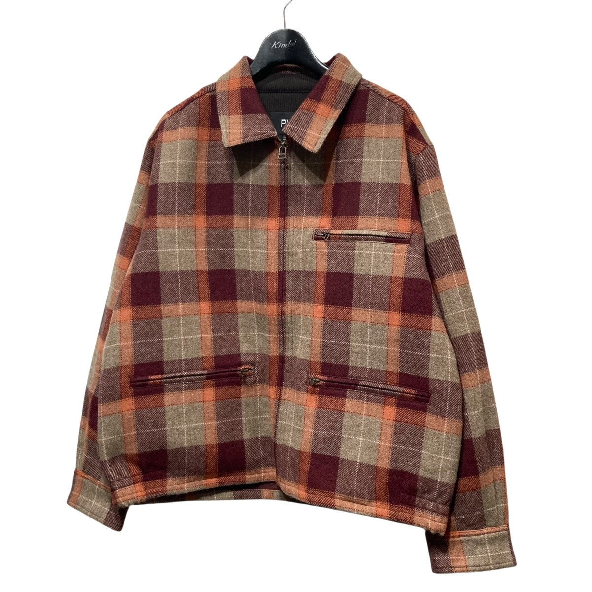 REFINE-WOOL CHKジャケットP10C007-BZ02