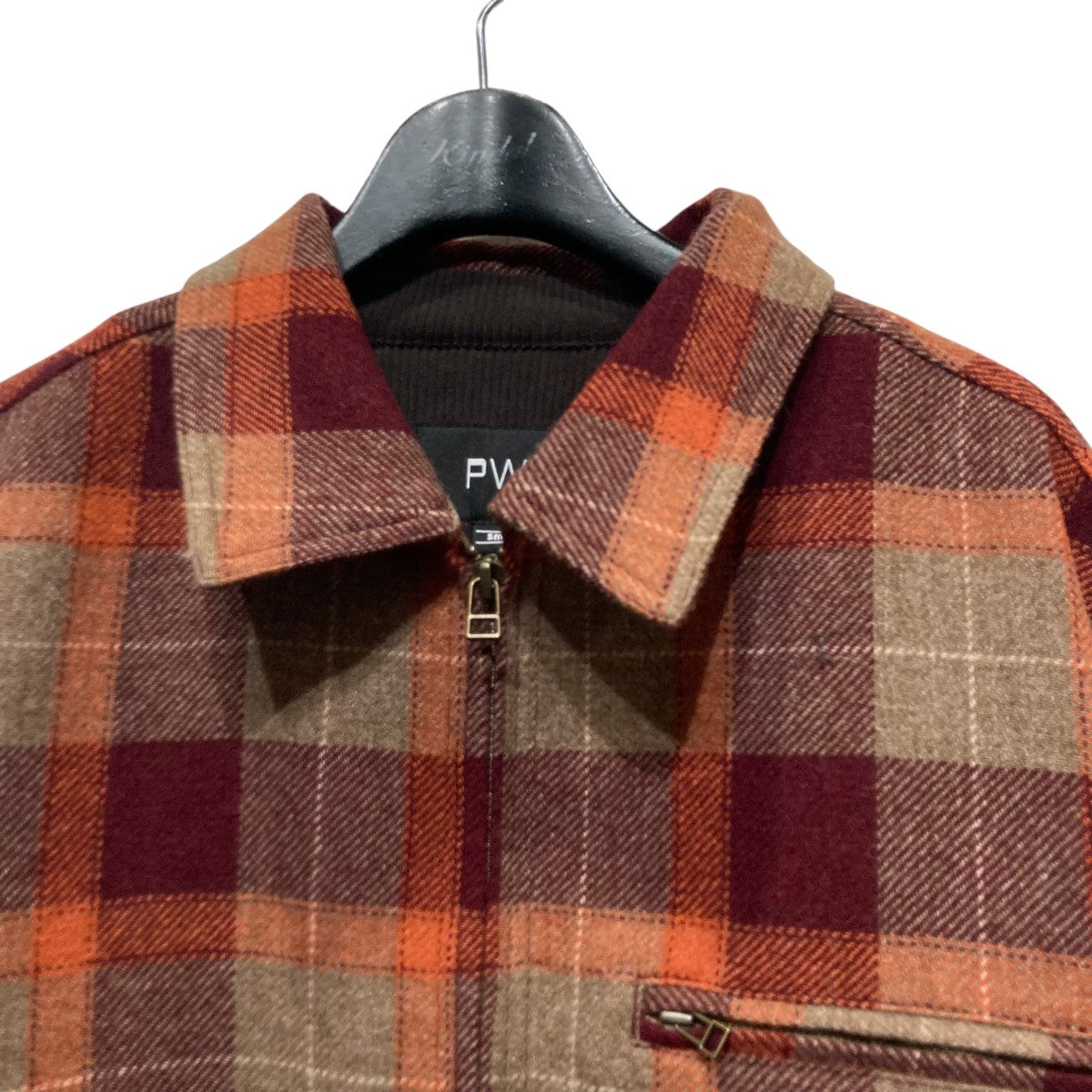 REFINE-WOOL CHKジャケットP10C007-BZ02