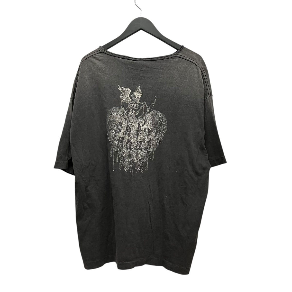 SAINT MICHAEL×NEIGHBORHOOD STHD． FEARLESSヴィンテージ加工プリントTシャツSM-HR8-0000-C70 古着・中古-2枚目のアイテム画像