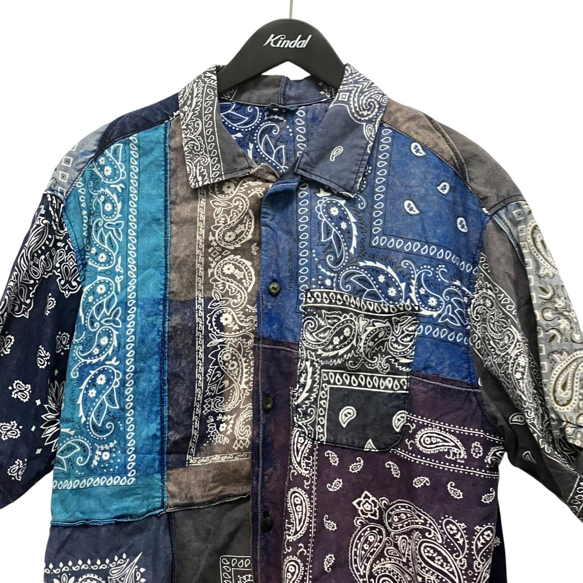AUTHEN バンダナ再構築半袖シャツAUT-025 古着・中古-3枚目のアイテム画像